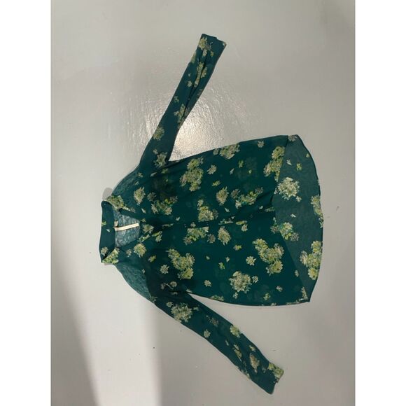 Teal beautiful Lauren Conrad blouse size M - Picture 7 of 11